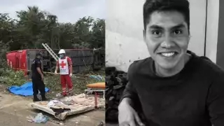 El jugador del equipo de basquetbol 'Cuervos' en Cancún era el pasajero que ocupó el asiento número 10 del autobús volcado