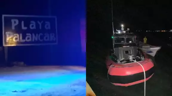 La embarcación se hundió en Cozumel, mientras los tripulantes festejaban un cumpleaños a bordo