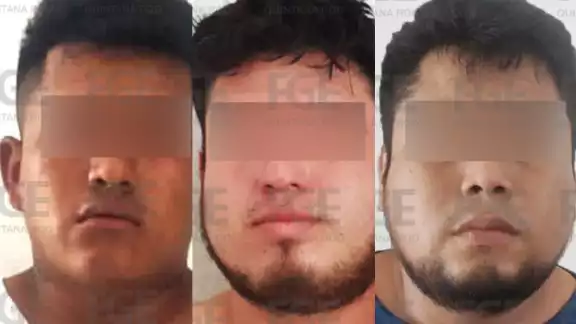 Los tres detenidos en Cancún fueron llevados a la FGE Quintana Roo en la ciudad donde se definirá su situación legal Los tres detenidos en Cancún fueron llevados a la FGE Quintana Roo en la ciudad donde se definirá su situación legal