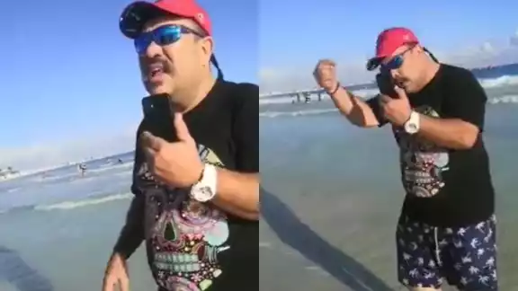 La presunta víctima de abuso policiaco en Playa Fórum de Cancún alegó que al ser las playas federales, nada le impedía llevar a su pero