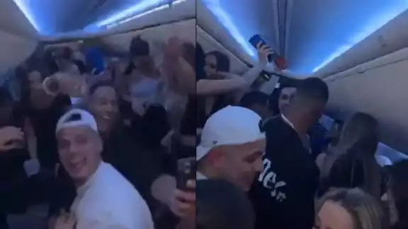 Una serie de grabación exhibió la violación a las medidas sanitarias cometidas por los influencers canadienses en su vuelo a Cancún Una serie de grabación exhibió la violación a las medidas sanitarias cometidas por los influencers canadienses en su vuelo a Cancún