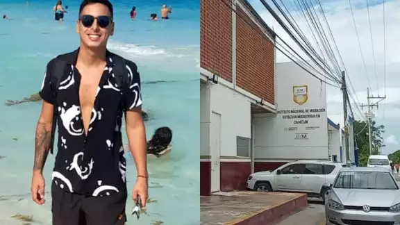 El argentino recriminó las condiciones insalubres en las que él y otros viajeros sufrían internos en la estación del INM en Cancún El argentino recriminó las condiciones insalubres en las que él y otros viajeros sufrían internos en la estación del INM en Cancún