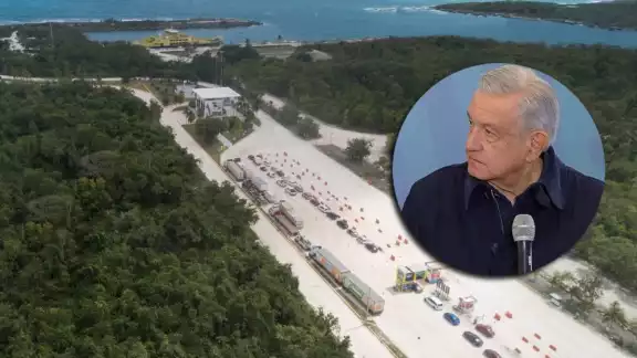 AMLO destacó que Calica requiere de la autorización del Gobierno de México para exportar el material a Estados Unidos AMLO destacó que Calica requiere de la autorización del Gobierno de México para exportar el material a Estados Unidos