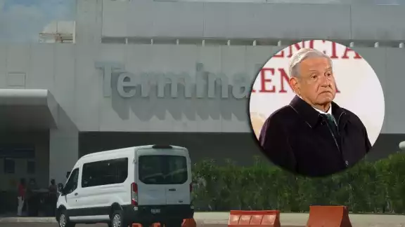 El presidente López Obrador indicó que el aeropuerto de Cancún tendrá vigilancia especial por parte de Semar El presidente López Obrador indicó que el aeropuerto de Cancún tendrá vigilancia especial por parte de Semar