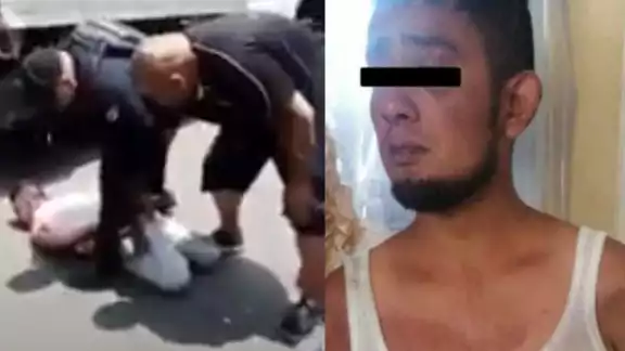 Mauricio 'N' fue trasladado a las instalaciones de la Policía de Nezahualcóyotl debido a que se le encontró un cuchillo con el que amedrentaba gente