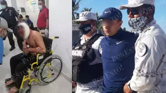 El agraviado contó a la FGE Quintana Roo quienes habían sido sus agresores, uno de ellos, exagente de la Guardia Nacional fue detenido El agraviado contó a la FGE Quintana Roo quienes habían sido sus agresores, uno de ellos, exagente de la Guardia Nacional fue detenido