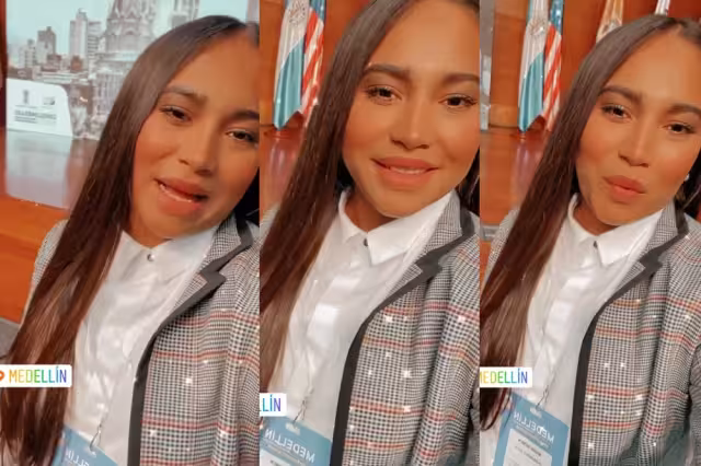 Mary Hernández platicó sobre el encuentro donde participó, llena de 'brillos' del filtro que usó para grabar su 'storie' de Facebook