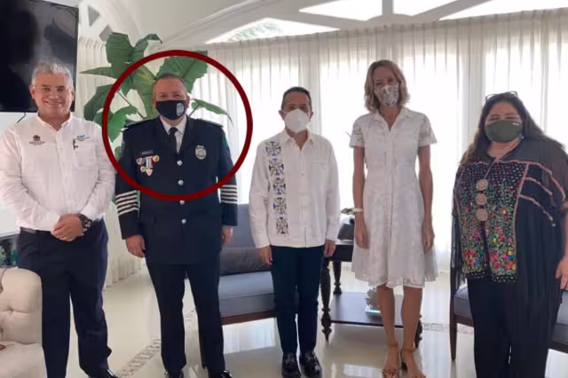 Sin respetar a las víctimas den 9N en Cancún, Carlos Joaquín lleva a Alberto Capella a eventos públicos estatales