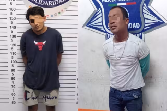 Los detenidos en Playa del Carmen por portación de drogas fueron llevados a la FGE Quintana Roo para definir su situación legal