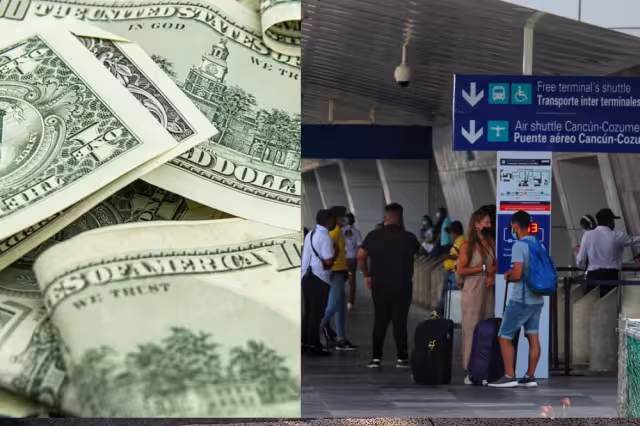 El dolar se cotizó por arriba de los 20 pesos mexicanos, según la casa de cambio dentro del aeropuerto de Cancún