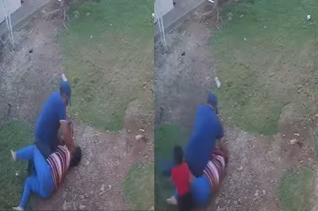 La mujer terminó en el suelo tras ser sometida por su ahora expareja de 59 años en Chetumal