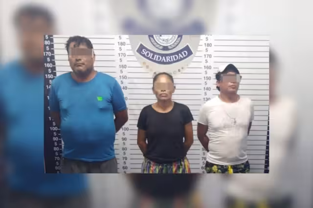 Los tres detenidos con drogas en Playa del Carmen fueron puestos a disposición de la Fiscalía General de Quintana Roo