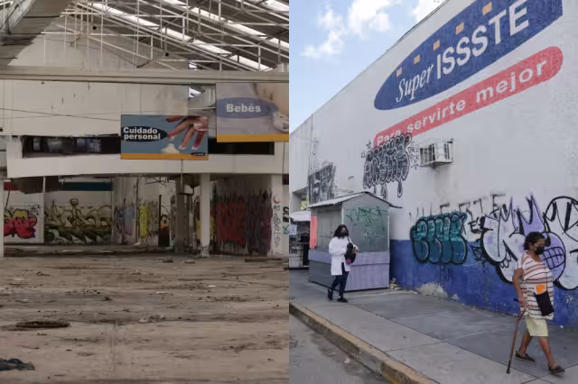 Comerciantes y vecinos al edificio de la tienda del ISSSTE en Cancún, indican que después de las 9:00 de la noche, el área se vuelve insegura