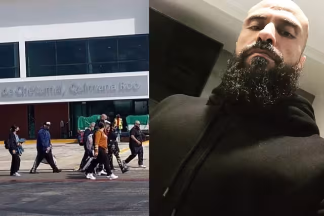 Babo, de Cartel de Santa, llegó este viernes a Quintana Roo para pasar el fin de semana en sus cabañas cercanas a la Laguna de Bacalar