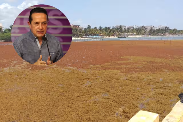 El gobernador no dijo qué se lleva a cabo por la llegada de sargazo