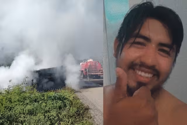 Los seres queridos de Irvin Daniel Suaste indicaron que él iba a bordo de la Van que se incendió, pero que en el Hospital General de Carrillo Puerto no les dan respuesta