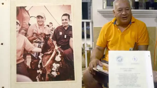 Rodolfo Núñez cuenta con más de 20 años de experiencia como entrenador de perros, pero destacó el apoyo que han brindado en labores de rescate en terremotos a nivel internacional