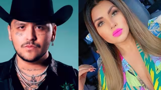 Christian Nodal y Mariana González, la 'Kim Kardashian Mexicana' se fotografiaron junto a Vicente Fernández Jr