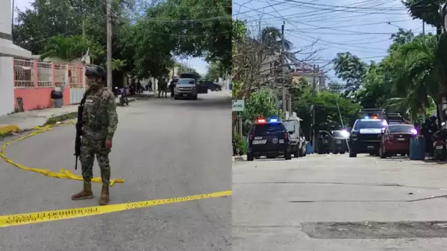 Elementos del Ejército Mexicano y de la Policía Quintana Roo participaron en el operativo de Playa del Carmen