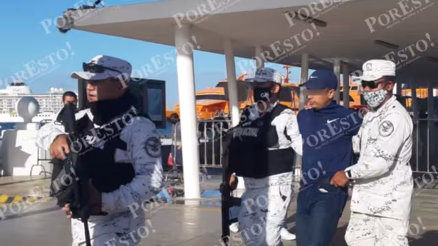 El exelemento de la Guardia Nacional fue detenido en Playa del Carmen y regresado a Cozumel