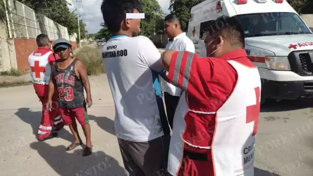 Un menor de edad fue uno de los lesionados tras el choque entre dos motocicletas en la Zona Maya de Quintana Roo