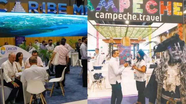 Quintana Roo se vio opaca en diseño, respecto a la explosión de color del stand de Campeche en el Tianguis Turístico de Mérida