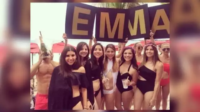 Emma Paz Ayala fue captada dándose un beso con otro hombre en el club Coralina de Playa del Carmen en 2016