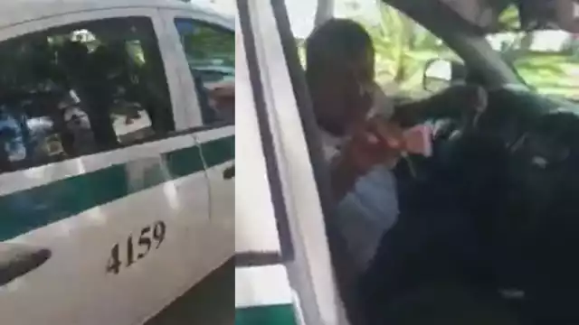 El taxista de Cancún lanzó una grosería a una mujer que le pidió que mostrara el tarifario para corroborar el costo del pasaje que él exigía reiteradamente