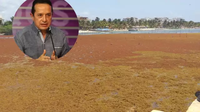 El gobernador no dijo qué se lleva a cabo por la llegada de sargazo