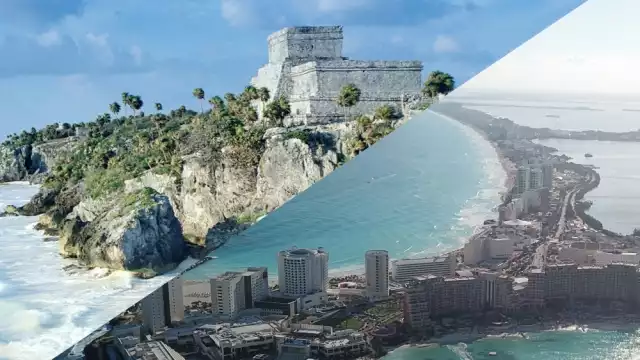Cancún y Tulum están separados por Puerto Morelos y Playa del Carmen, que forman parte de la Riviera Maya de Quintana Roo