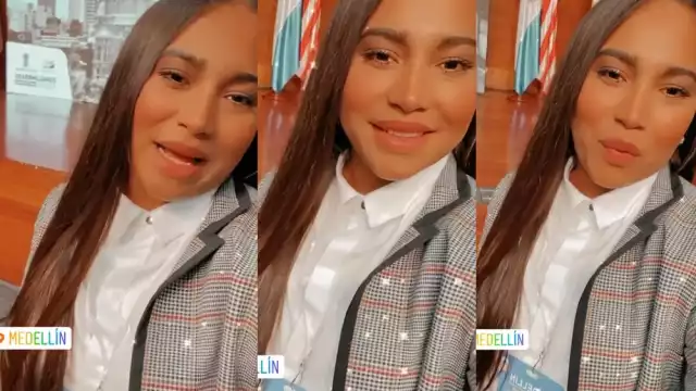 Mary Hernández platicó sobre el encuentro donde participó, llena de 'brillos' del filtro que usó para grabar su 'storie' de Facebook