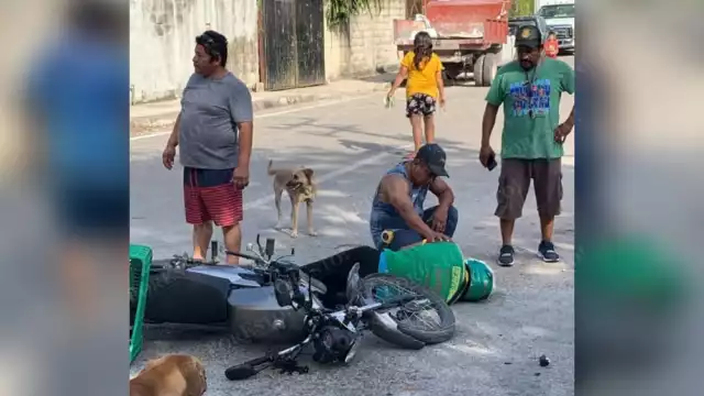 El lesionado terminó en el Hospital General de Playa del Carmen luego del accidente registrado en el destino de la Riviera Maya