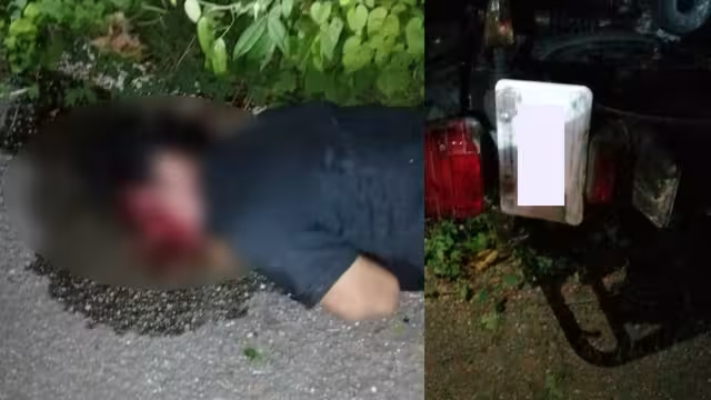 El motociclista fue trasladado de urgencia a un hospital en Bacalar tras derrapar su motocicleta en vía corta de Chetumal a Mérida