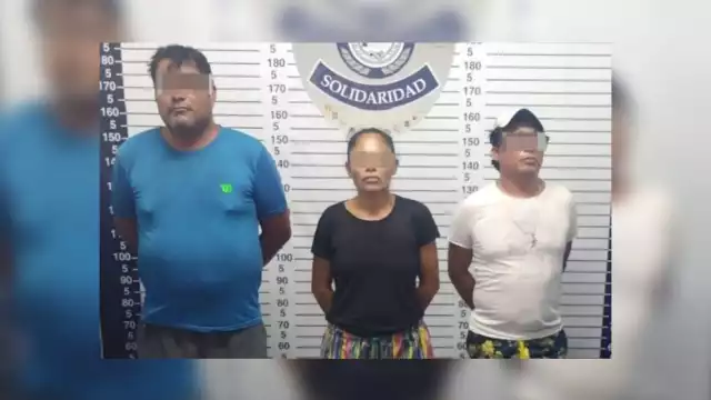 Los tres detenidos con drogas en Playa del Carmen fueron puestos a disposición de la Fiscalía General de Quintana Roo