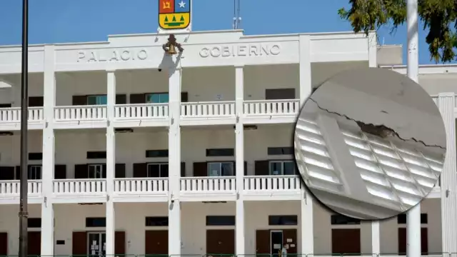 Los empleados del Gobierno de Quintana Roo reportaron a Protección Civil sobre los daños encontrados en el Palacio, ubicado en Chetumal