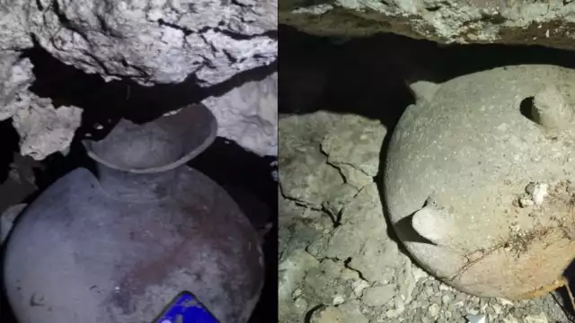 Las vasijas fueron encontradas en buen estado, y fueron llevadas al Centro del INAH en Chetumal