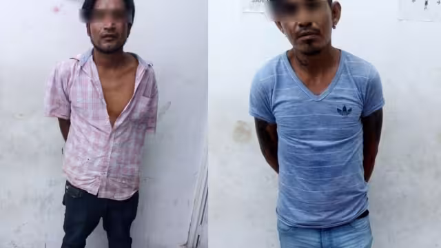 Los detenidos fueron llevados a las instalaciones policiacas