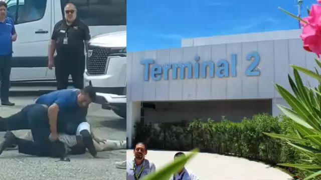 En el video se observa cómo someten a uno de los conductores mientras otro lo golpea en la cara