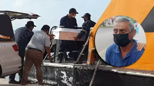 El cuerpo fue trasladado vía marítima hacia Playa del Carmen, desde donde salió hacia Champotón, Campeche
