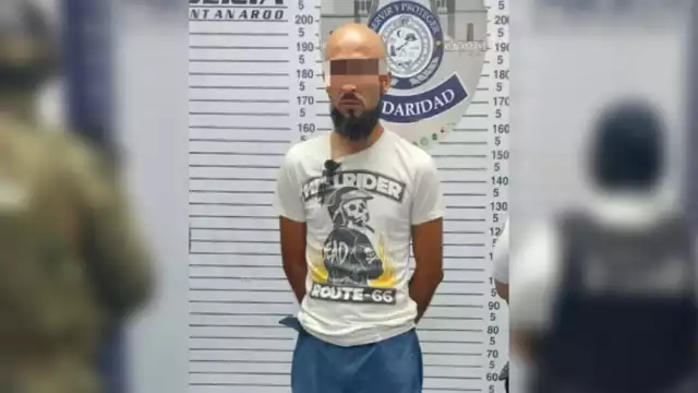 El hombre fue llevado ante la Fiscalía Especializada en Delitos Contra la Salud en Playa del Carmen donde se definirá su situación legal