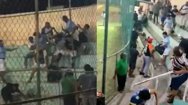 Los asistentes al partido de softbol en Chetumal se fueron a los golpes, por lo que fue solicitada la presencia de policías en el sitio
