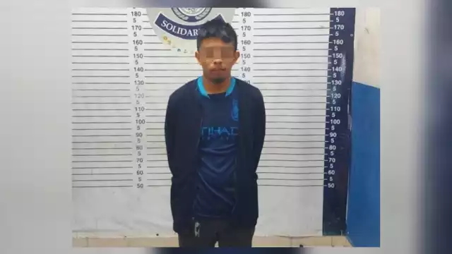 El delincuente detenido en el fraccionamiento Galaxias del Carmen fue llevado a la FGE Quintana Roo en el municipio de Solidaridad