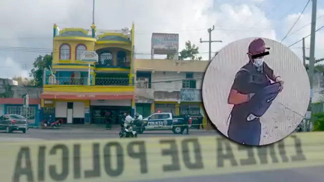 El presunto atacante disparó en Tortas Goyo en Cancún, dejando a una mujer lesionada por un rozón de bala