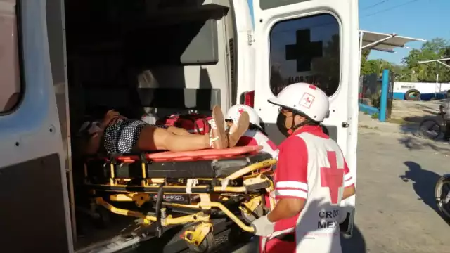 Tres personas lesionadas, entre ellas un menor, durante un fuerte accidente en Tizimín