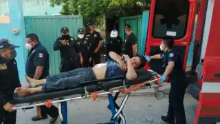 El sujeto recibió al menos dos cortes