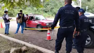 Autoridades acordonaron el área para el levantamiento del cuerpo