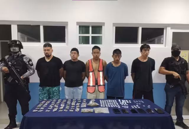 La Policía Quintana Roo indicó que los detenidos quedaron a disposición del Ministerio Público de Tulum