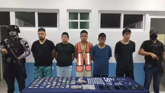 La Policía Quintana Roo indicó que los detenidos quedaron a disposición del Ministerio Público de Tulum