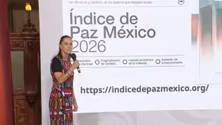 México registra su mayor avance en paz en una década, afirma Claudia Sheinbaum