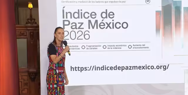 Claudia Sheinbaum destaca mejora histórica de la paz en México durante 2025